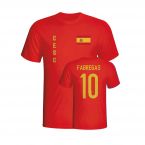 Cesc Fabregas Spain Flag T-shirt (red) - Kids