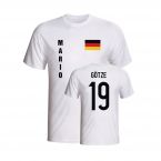 Mario Gotze Germany Flag T-shirt (white)