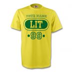 Lithuania Lit T-shirt (yellow) Your Name