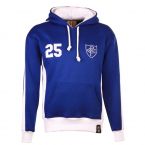 Chelsea Number 25 Retro Hoodie - Royal/White