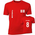 Jack Wilshere England Flag T-Shirt (Red)