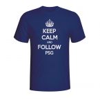 Keep Calm And Follow Psg T-shirt (navy) - Kids