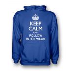 Keep Calm And Follow Inter Milan Hoody (blue)
