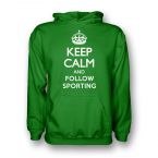 Keep Calm And Follow Sporting Lisbon Hoody (green) - Kids