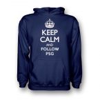 Keep Calm And Follow Psg Hoody (navy) - Kids