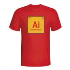 Andres Iniesta Spain Periodic Table T-shirt (red) - Kids