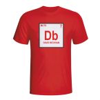 David Beckham Man Utd Periodic Table T-shirt (red) - Kids