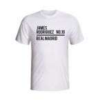 James Rodriguez Real Madrid Squad T-shirt (white) - Kids