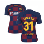 2019-2020 Barcelona Home Nike Ladies Shirt (Ansu Fati 31)