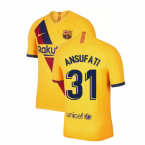 2019-2020 Barcelona Away Nike Shirt (Kids) (Ansu Fati 31)