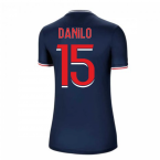 2020-2021 PSG Home Nike Womens Football Shirt (DANILO 15)