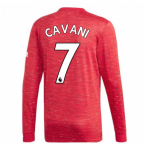 2020-2021 Man Utd Adidas Home Long Sleeve Shirt (CAVANI 7)