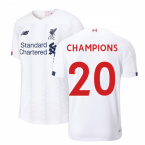 2019-2020 Liverpool Away Football Shirt (Champions 20)