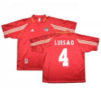1998-1999 Benfica Home Shirt (Sponsorless) ((Excellent) XL) (Luisao 4)