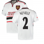 1999 Manchester United Away Football Shirt (NEVILLE 2)