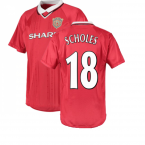 1999 Manchester United Champions League Shirt (SCHOLES 18)