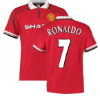 1999 Manchester United Home Football Shirt (RONALDO 7)