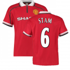 1999 Manchester United Home Football Shirt (Stam 6)