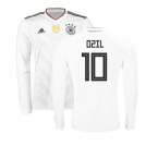 2017-2018 Germany Long Sleeve Home Shirt (Ozil 10)