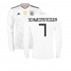 2017-2018 Germany Long Sleeve Home Shirt (Schweinsteiger 7)