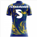 2023-2024 Brazil Away Concept Shirt (Fernandinho 5) - Kids