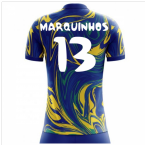 2025-2026 Brazil Away Concept Shirt (Marquinhos 13) - Kids