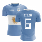 2023-2024 Argentina Flag Concept Football Shirt (Biglia 6)