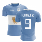 2025-2026 Argentina Flag Concept Football Shirt (Kun Aguero 9) - Kids