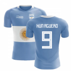 2023-2024 Argentina Flag Concept Football Shirt (Kun Aguero 9) - Kids