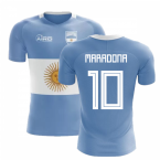 2025-2026 Argentina Flag Concept Football Shirt (Maradona 10)