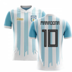 2023-2024 Argentina Home Concept Football Shirt (Maradona 10) - Kids