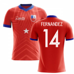 2023-2024 Chile Home Concept Football Shirt (Fernandez 14)