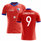 2023-2024 Chile Home Concept Football Shirt (ZAMORANO 9) - Kids