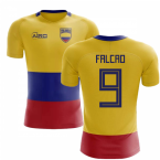 2023-2024 Colombia Flag Concept Football Shirt (Falcao 9) - Kids