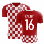 2023-2024 Croatia Flag Concept Football Shirt (Kalinic 16)