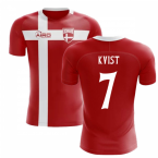 2023-2024 Denmark Flag Concept Football Shirt (Kvist 7) - Kids