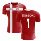 2023-2024 Denmark Flag Concept Football Shirt (Schmeichel 1)