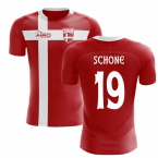 2023-2024 Denmark Flag Concept Football Shirt (Schone 19)