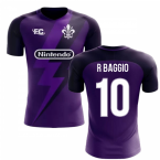 2023-2024 Fiorentina Fans Culture Home Concept Shirt (R Baggio 10) - Kids