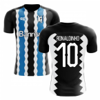 2018-2019 Gremio Fans Culture Home Concept Shirt (Ronaldinho 10)