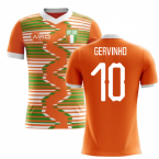 2023-2024 Ivory Coast Home Concept Football Shirt (Gervinho 10)