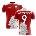 2025-2026 Poland Away Concept Football Shirt (Lewandowski 9) - Kids