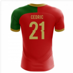 2023-2024 Portugal Flag Home Concept Football Shirt (Cedric 21) - Kids