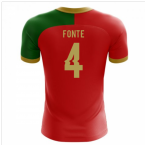2023-2024 Portugal Flag Home Concept Football Shirt (Fonte 4) - Kids
