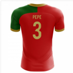 2023-2024 Portugal Flag Home Concept Football Shirt (Pepe 3) - Kids