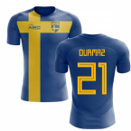 2024-2025 Sweden Flag Concept Football Shirt (Durmaz 21)