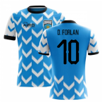 2023-2024 Uruguay Home Concept Football Shirt (D. Forlan 10) - Kids