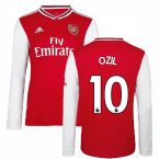2019-2020 Arsenal Adidas Home Long Sleeve Shirt (Kids) (OZIL 10)