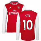 2019-2020 Arsenal Adidas Home Long Sleeve Shirt (OZIL 10)
