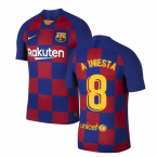 2019-2020 Barcelona Home Vapor Match Nike Shirt (Kids) (A INIESTA 8)